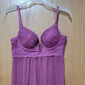 Babydoll lingerie pushup bra